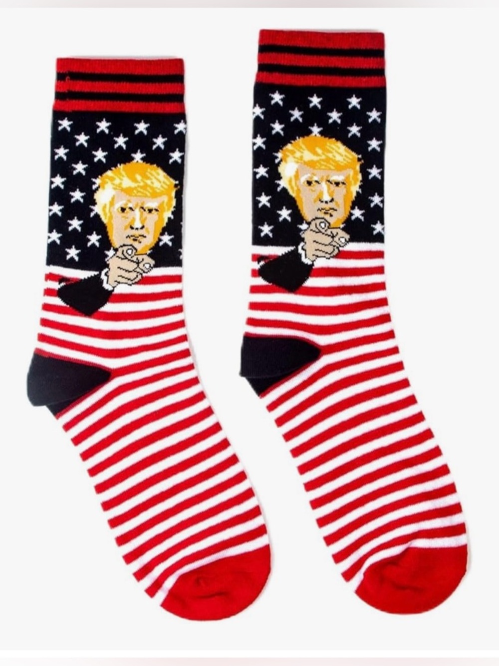 Trump Sock, Donald Trump President Unisex Funny Gift Socks Novelty 2 Pairs